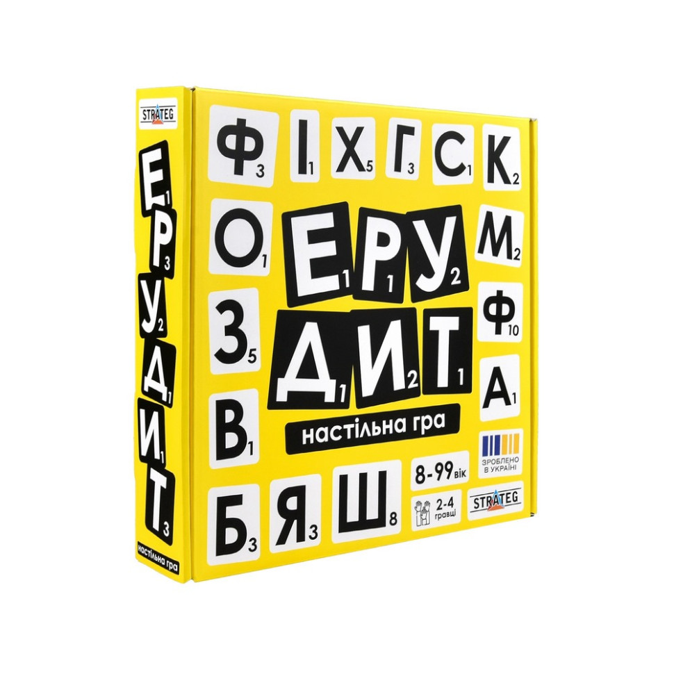 Настольная игра "Эрудит" 30619 на украинском языке