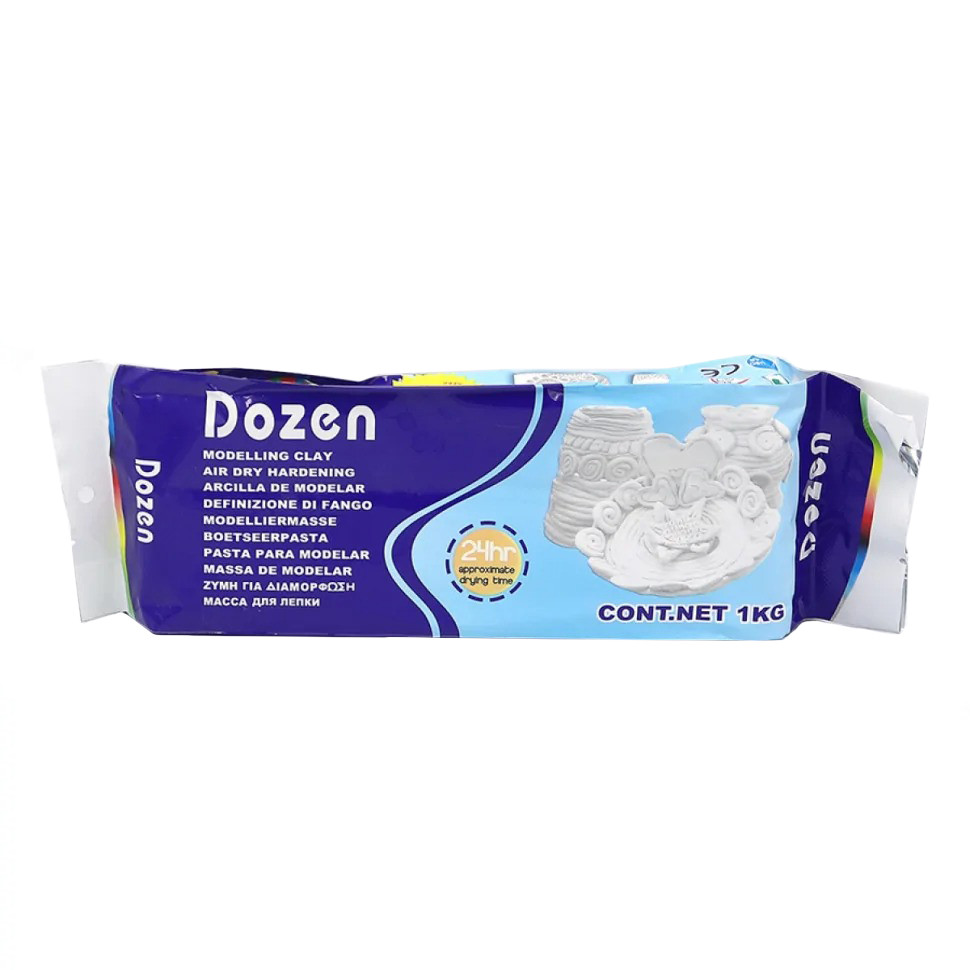 Масса для лепки "Dozen" DSCN0668 белый, 1 килограмм