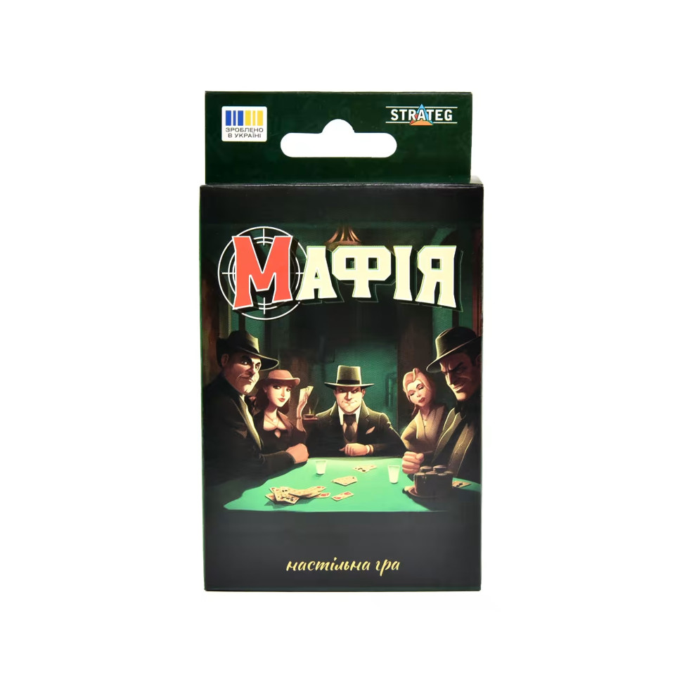 Настольная игра "Мафия" Stateg 30974ST 28 карточек, украинский язык