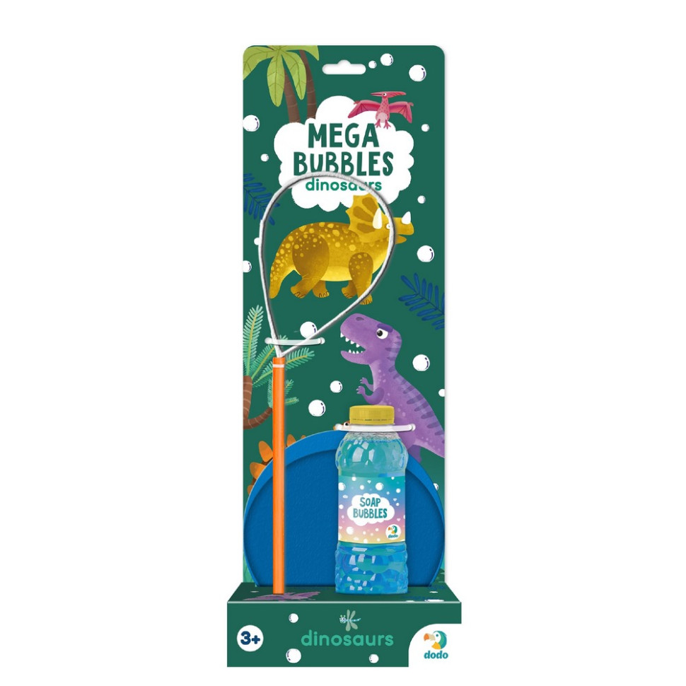 Мыльные пузыри "Mega Bubbles Динозавры" 500122 с тарелкой 450 мл