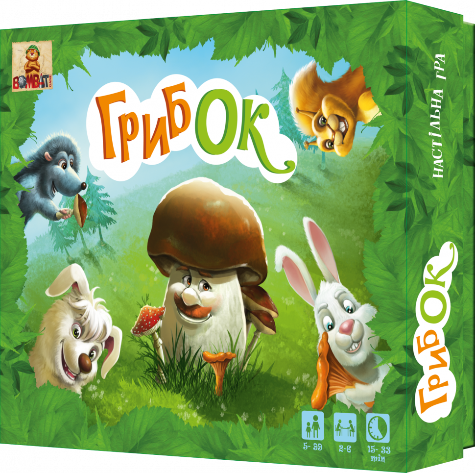 Детская настольная игра ГрибОК 800170 развивающая                                                                      