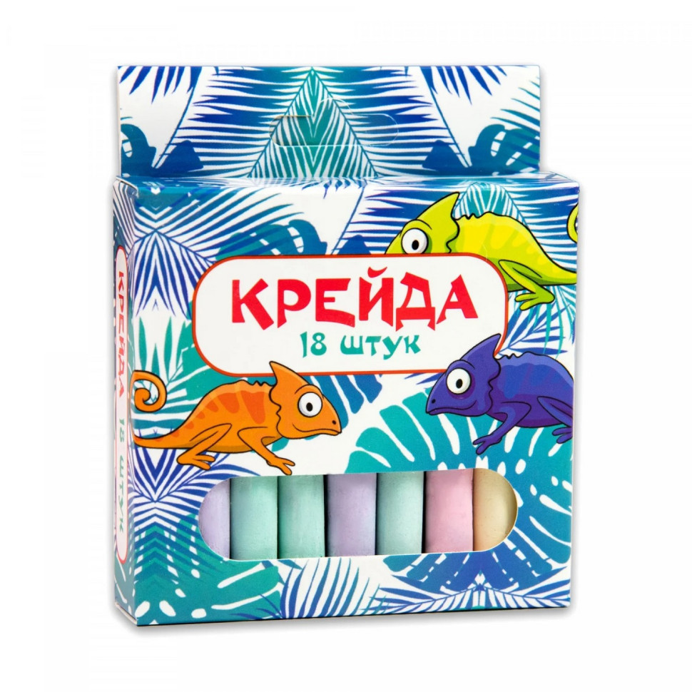 Мелки "Маленький круглый" 50107, 18 штук, разноцветные