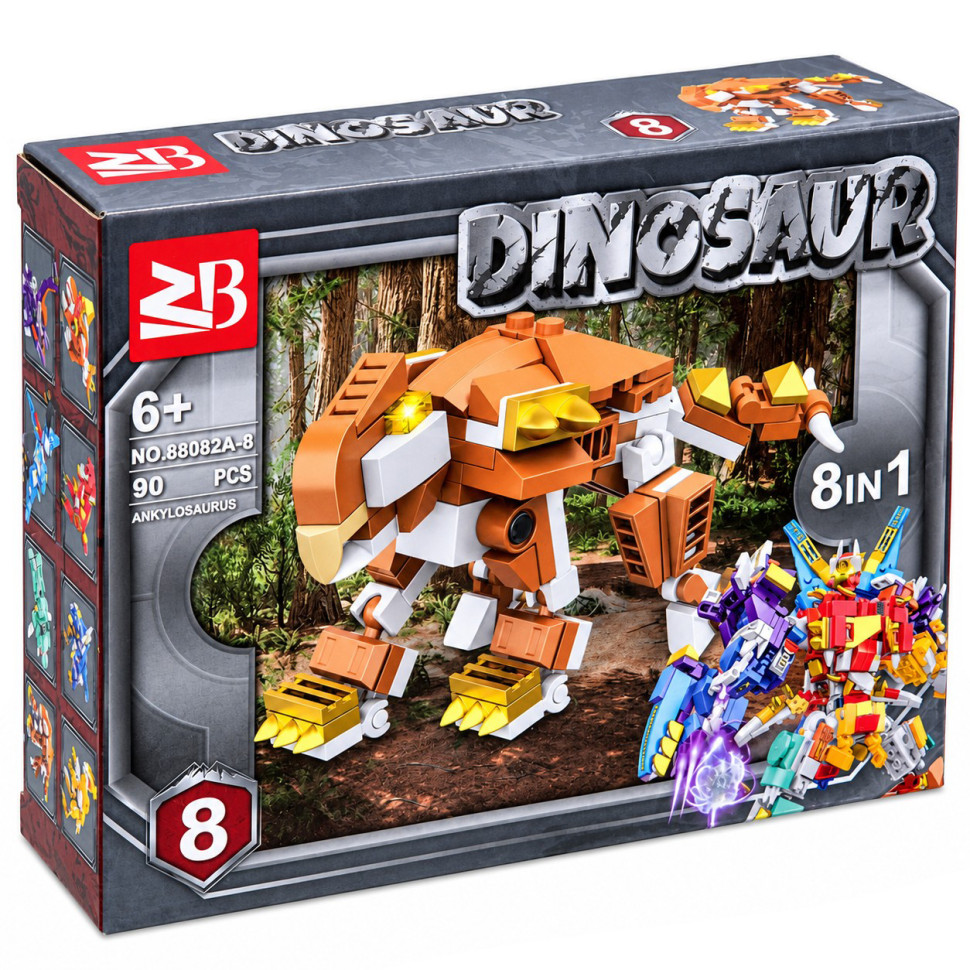 Детский конструктор "Dinosaur" 88082A-8, 90 деталей