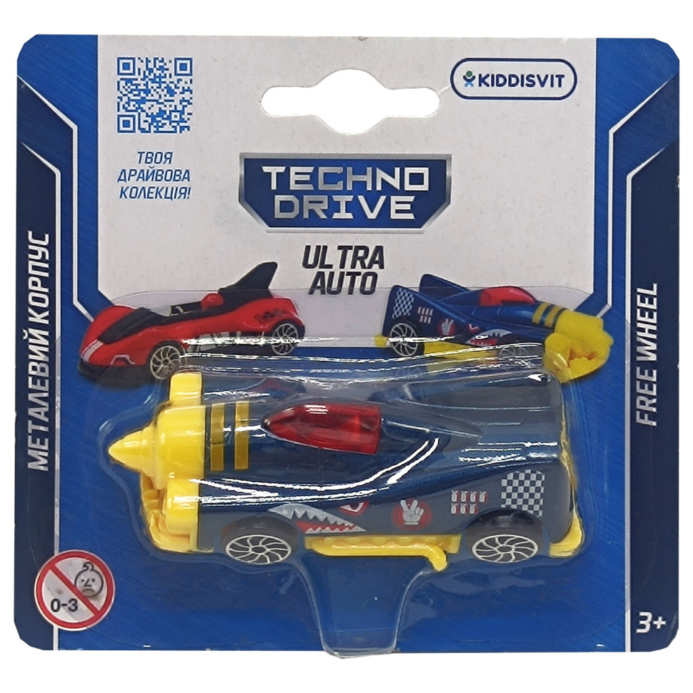 Игровая мини-машинка Ultra Auto TechnoDrive 250321W-11 металлический корпус