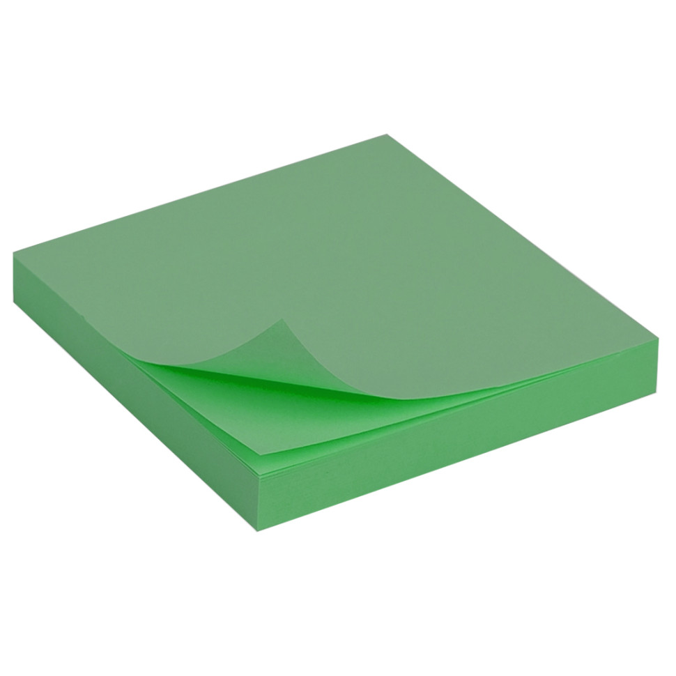 Бумага для заметок самоклеящаяся DSCN0620(Green) 100 шт, 76х76 мм