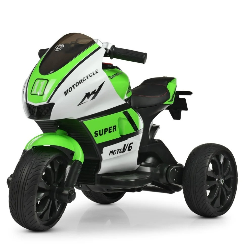 Детский электромобиль Мотоцикл M 4135EL-1-5, 2мотор25W, 2аккум6V4AH, MP3, свет.кол.EVA,муз,свет