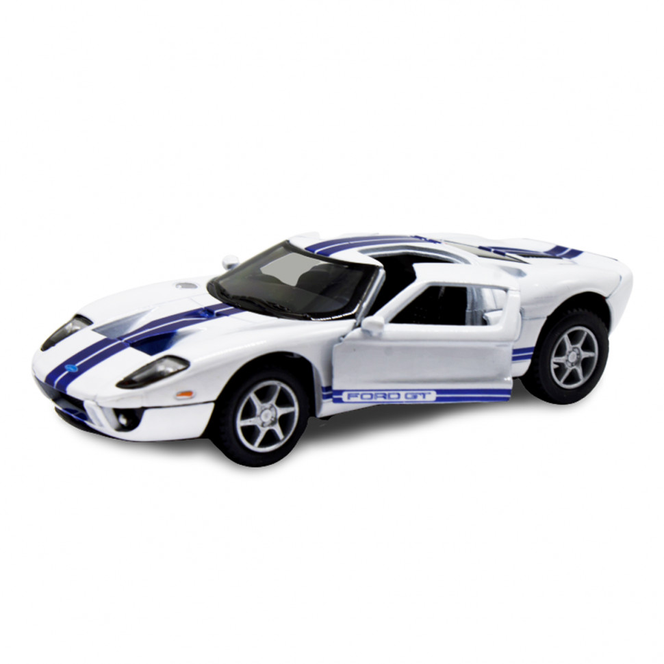 Детская модель машинки Ford GT 2006 Kinsmart KT5092W инерционная, 1:36 White