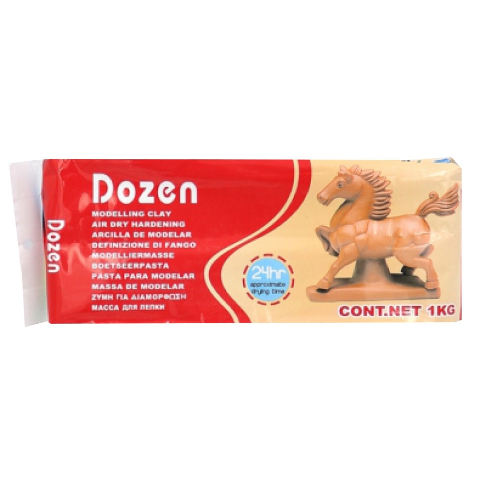 Масса для лепки "Dozen" DSCN0669 коричневая 1 килограмм