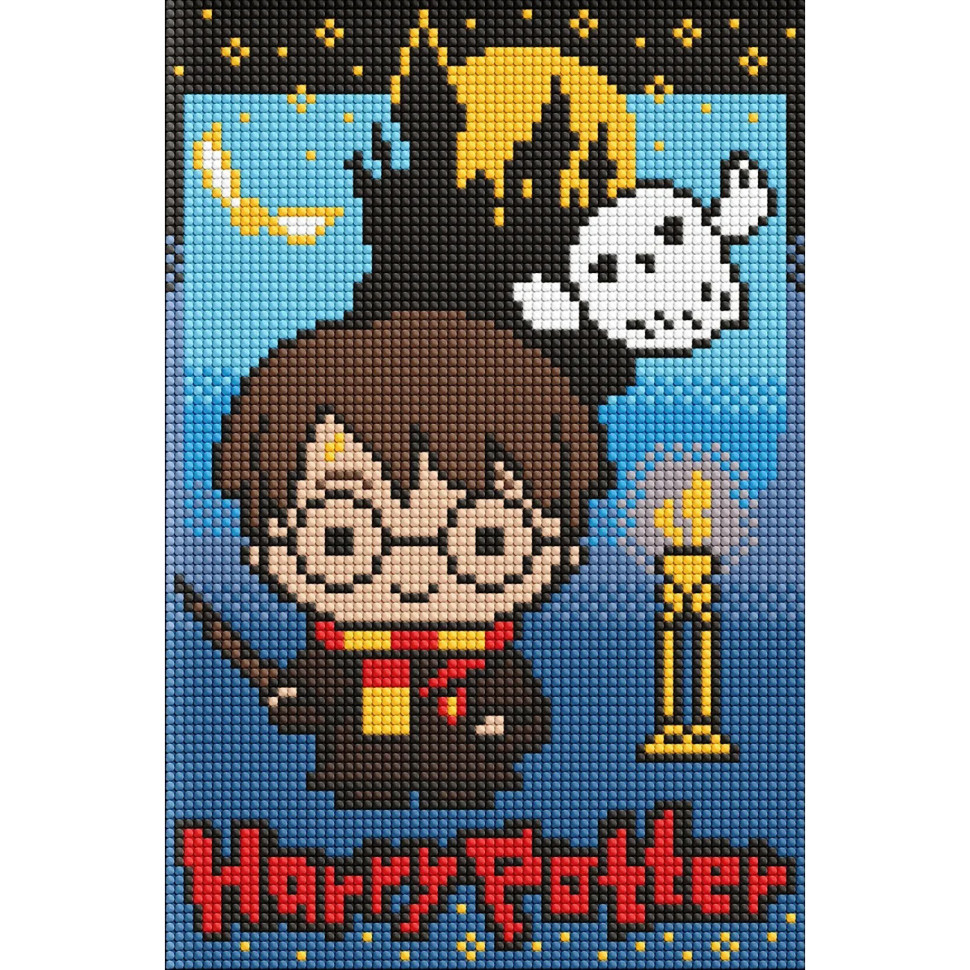 Алмазная мозаика без подрамника "Harry Potter: Тайны темного замка" WB AMC20504, 20х30 см