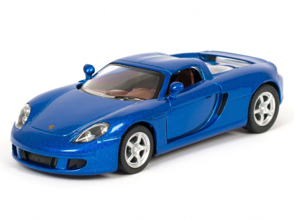 Детская модель машинки Porsche Carrera GT Kinsmart KT5081W инерционная, 1:36 Blue
