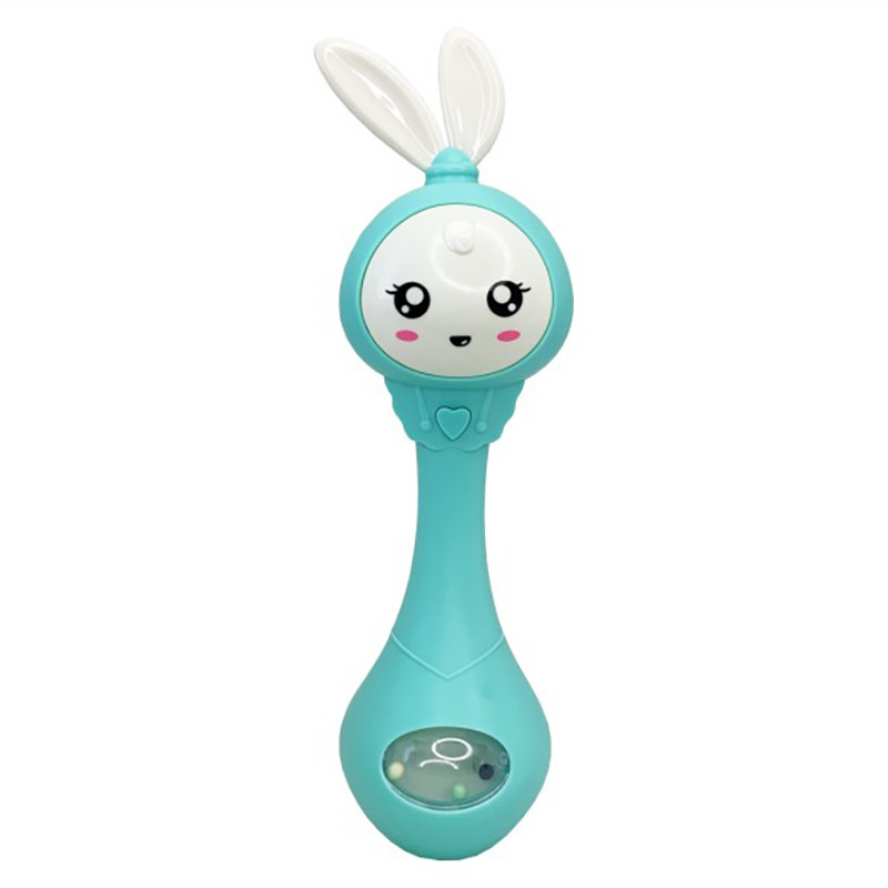 Интерактивная игрушка-погремушка "Зайчик" MGZ-1210(Turquoise)