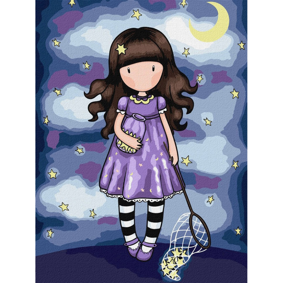 Картина по номерам "Catch A Falling Star Santoro Gorjuss Collection" KHO8680, 30х40 см