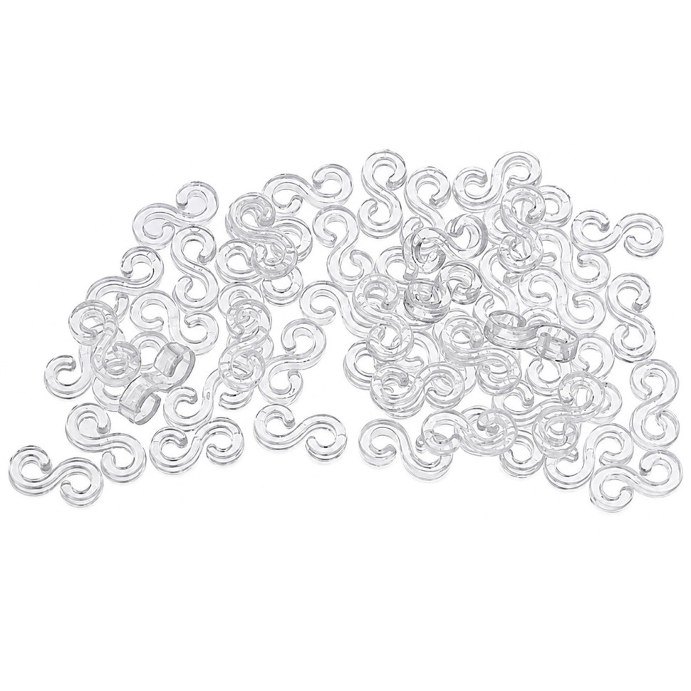 Набор клипс для браслетов "S" Clasps-600, 600 штук 