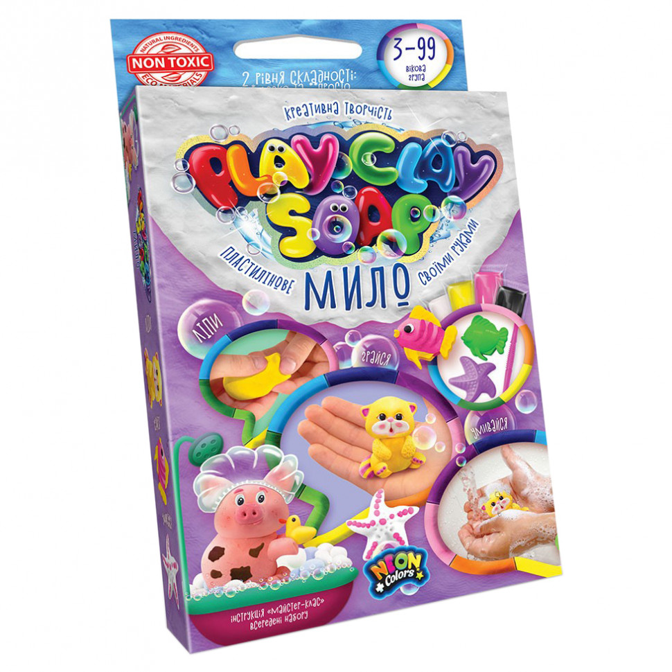 Набор креативного творчества "Пластилиновое мыло" Play Clay Soap PCS-02U маленький Котик