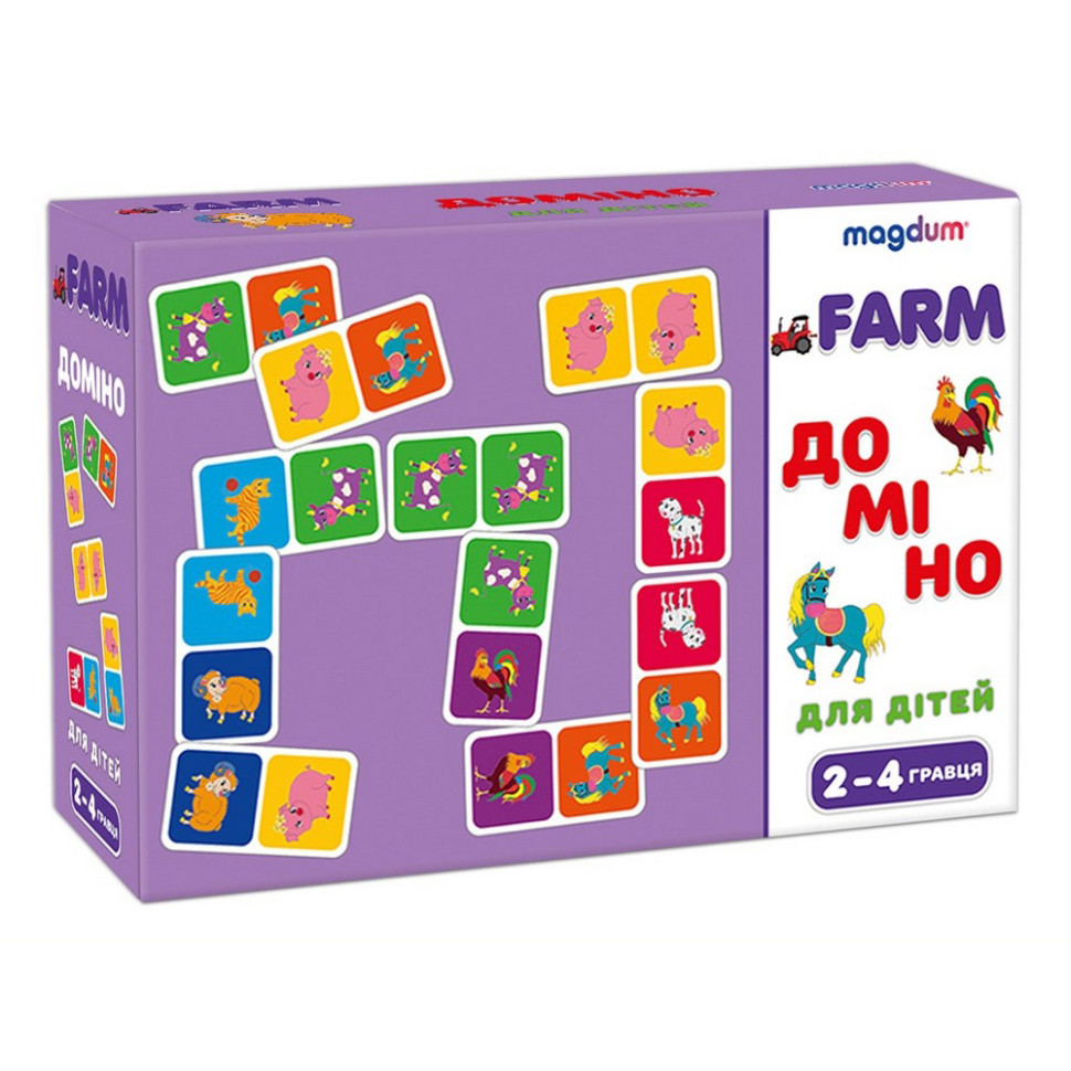 Детская развивающая игра Домино «Животные» ME5032-22, 28 карточек