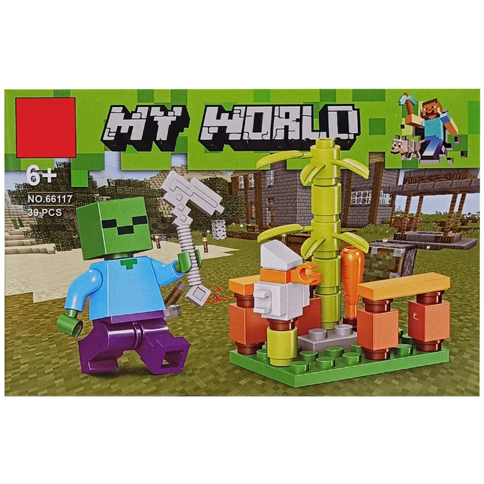Конструктор детский "Minecraft" 66117-3, 39 деталей
