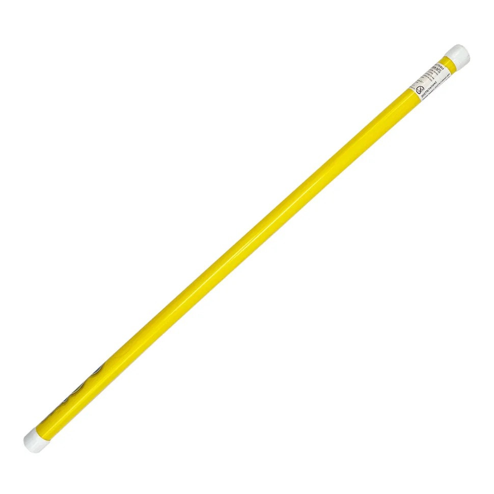 Палка гимнастическая тренировочная 20270(Yellow) длина 80 см, d 27 мм