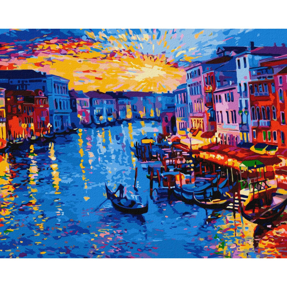 УЦЕНКА!!! Картина по номерам "Волшебный закат" Идейка KHO2157-UC, 40х50 см