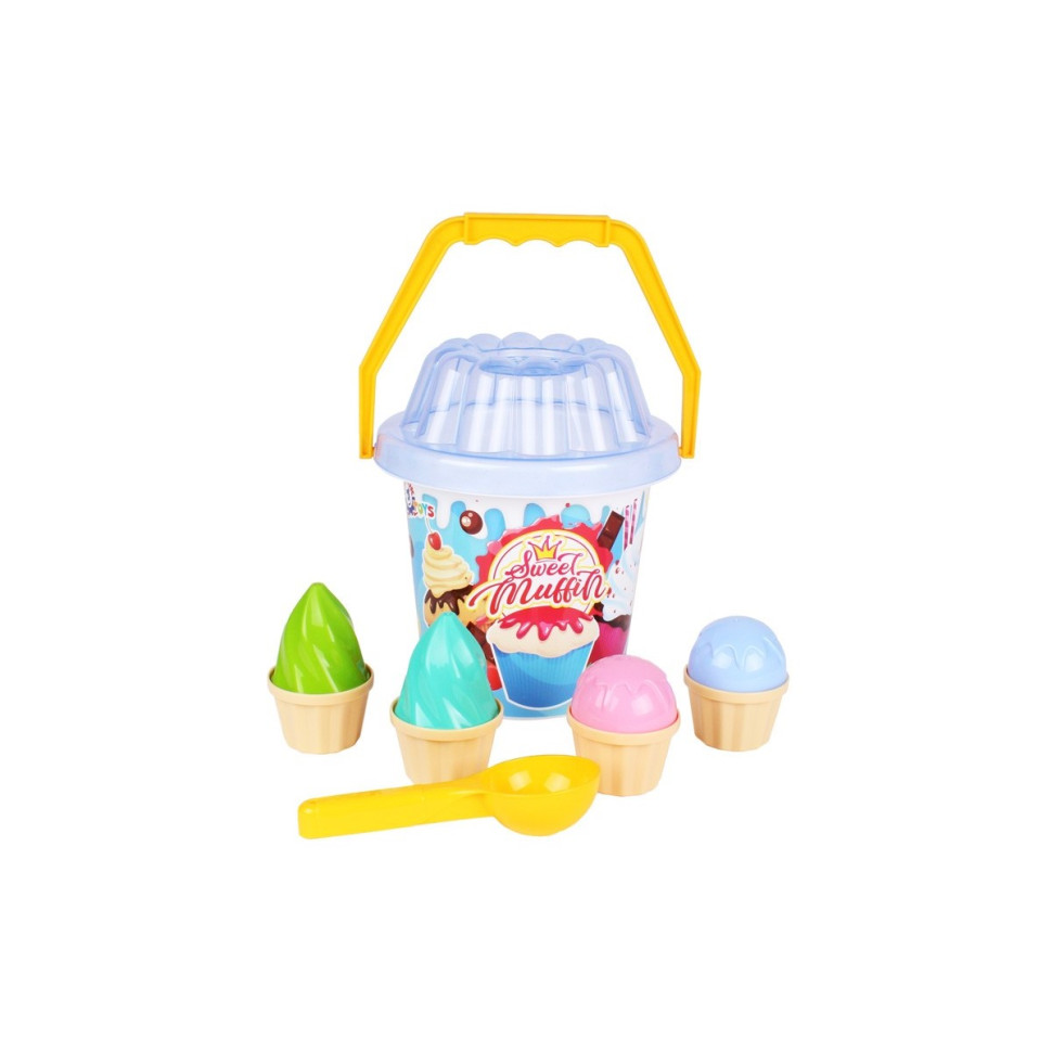 Детский набор "Sweet muffin" ТехноК 6382TXK для игры с песком Голубой