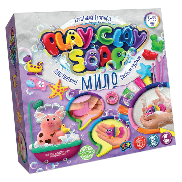 Набор креативного творчества "Пластилиновое мыло" Play Clay Soap PCS-01 большой Рыбка