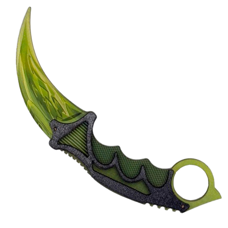 Нож деревянный сувенирный "SO-2 КЕРАМБИТ DRAGON GLASS ИЗУМРУД" SO2CARDE