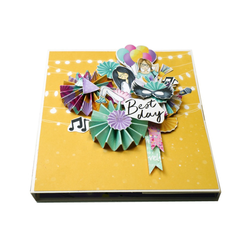 Набор для создания pop-up открытки "Party Girl" FDGCK-052, 14 x 16 см