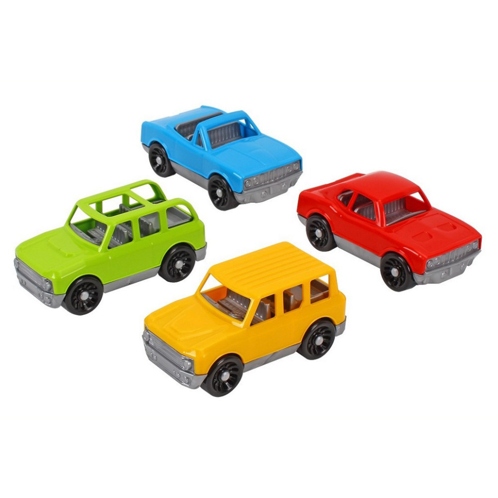 Игровой набор машинок 9895TXK 4 штуки в наборе