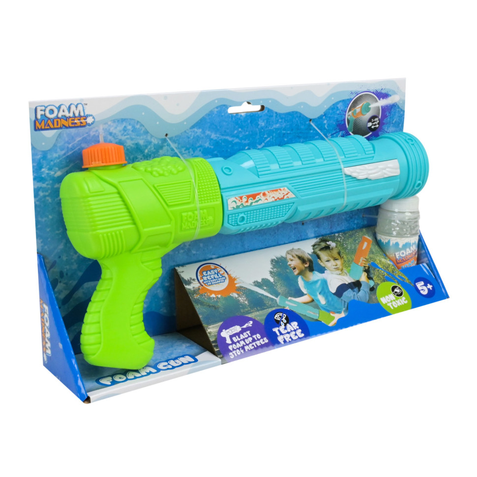 Водный пистолет Foam Gun F9106(Green) стреляет пеной, дальность 3-4 метра