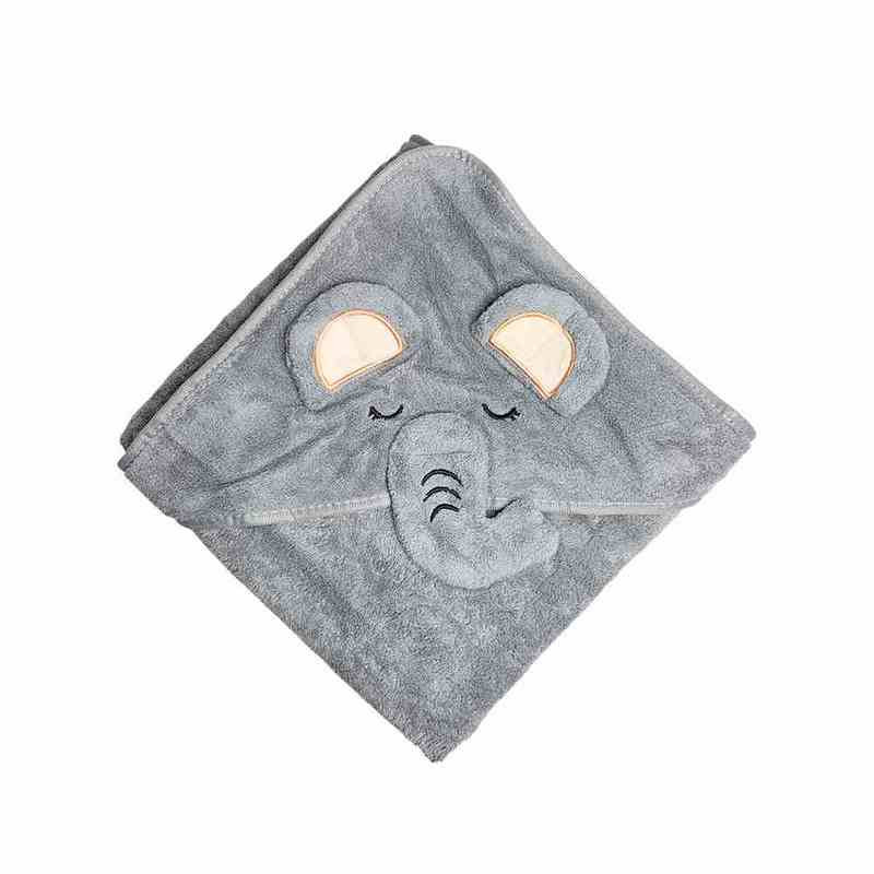 Детское полотенце с капюшоном MGZ-0640(Gray) размер 80х80 см