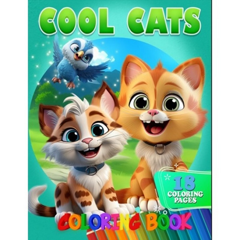 Раскраска для детей Cool Cats А05122407 формат А4