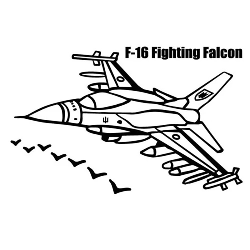 Картина-трафарет для раскрашивания песком А4 "F-16" Т-а4189