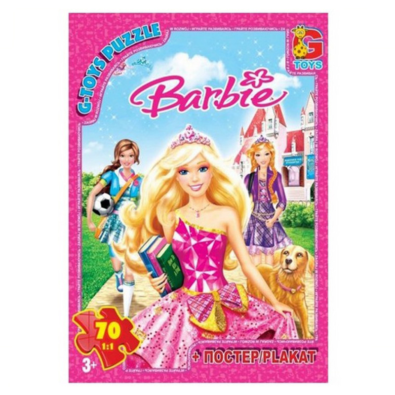 Детский пазл "Barbie" BA013 плакат 70 элементов