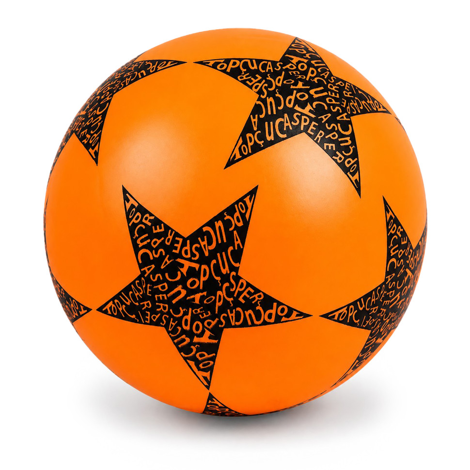 Детский резиновый мяч Звезда RB20302(Orange) 60 грамм, диаметр 18 см 