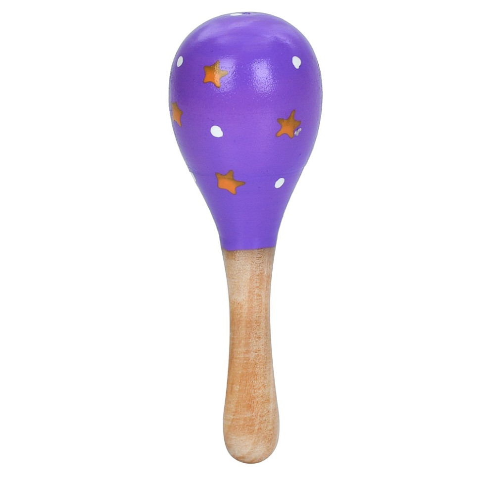 Деревянная детская игрушка "Маракас" MD 2192(Violet) 11,5 см