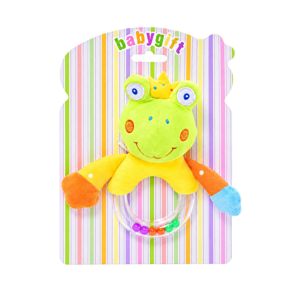 Погремушка мягкая  Bambi C20561 Животные Лягушка