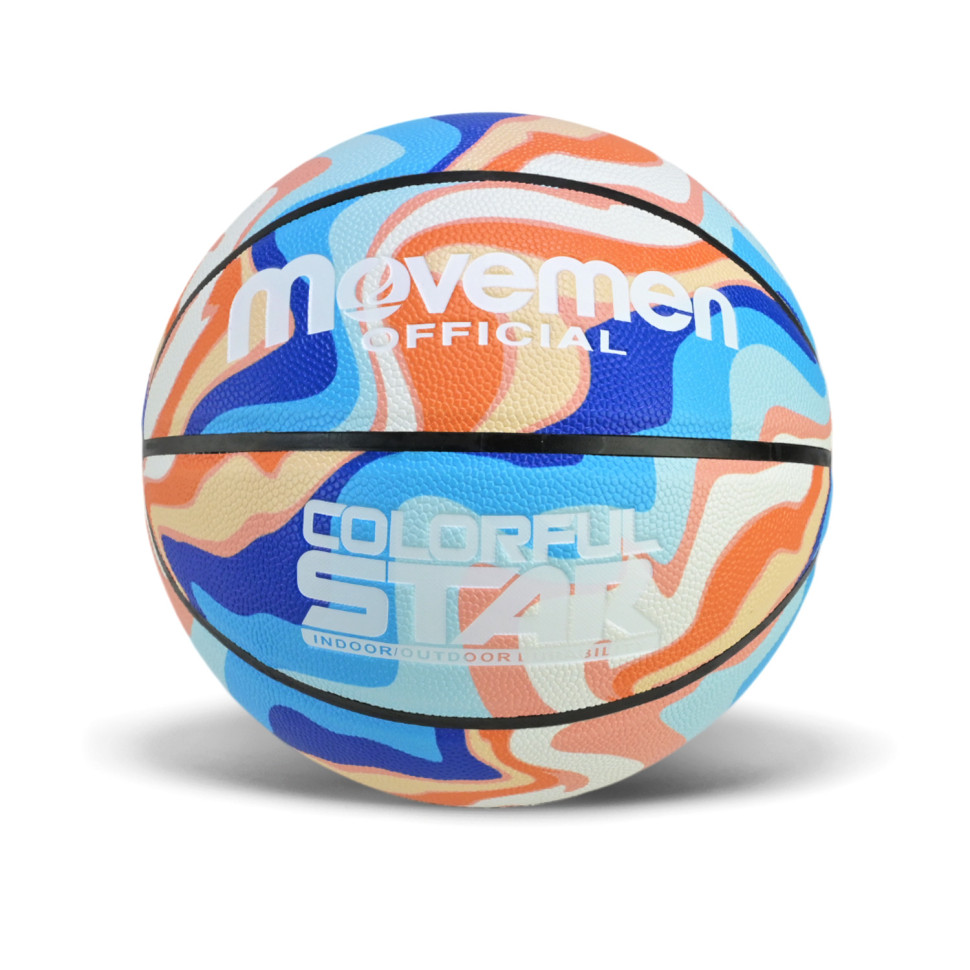 Мяч баскетбольный BB20588(Orange-Blue) размер №7, PU 600 грамм