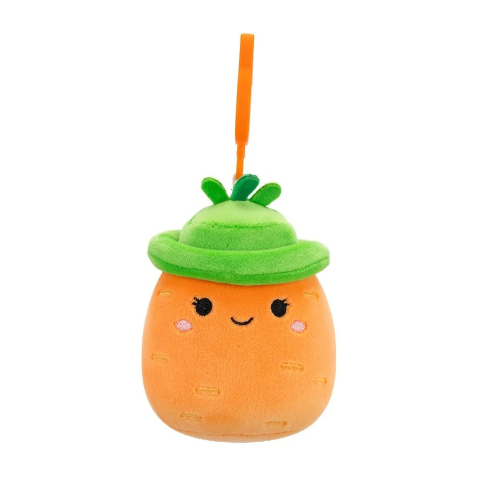 Мягкая игрушка на клипсе Морковка Каролина Squishmallows SQCP00462, 9 см