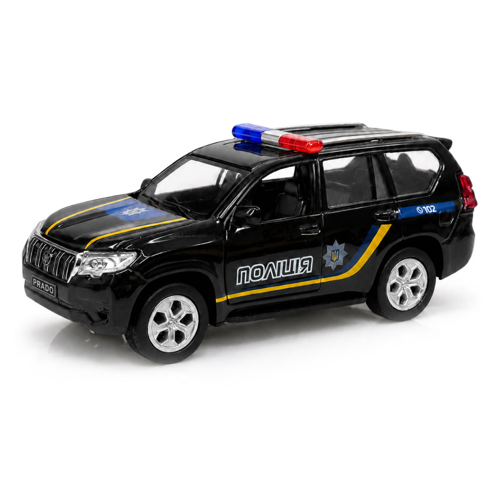 Детская автомобильная модель Toyota Prado "Полиция" TechnoDrive KM260416P, масштаб 1:40