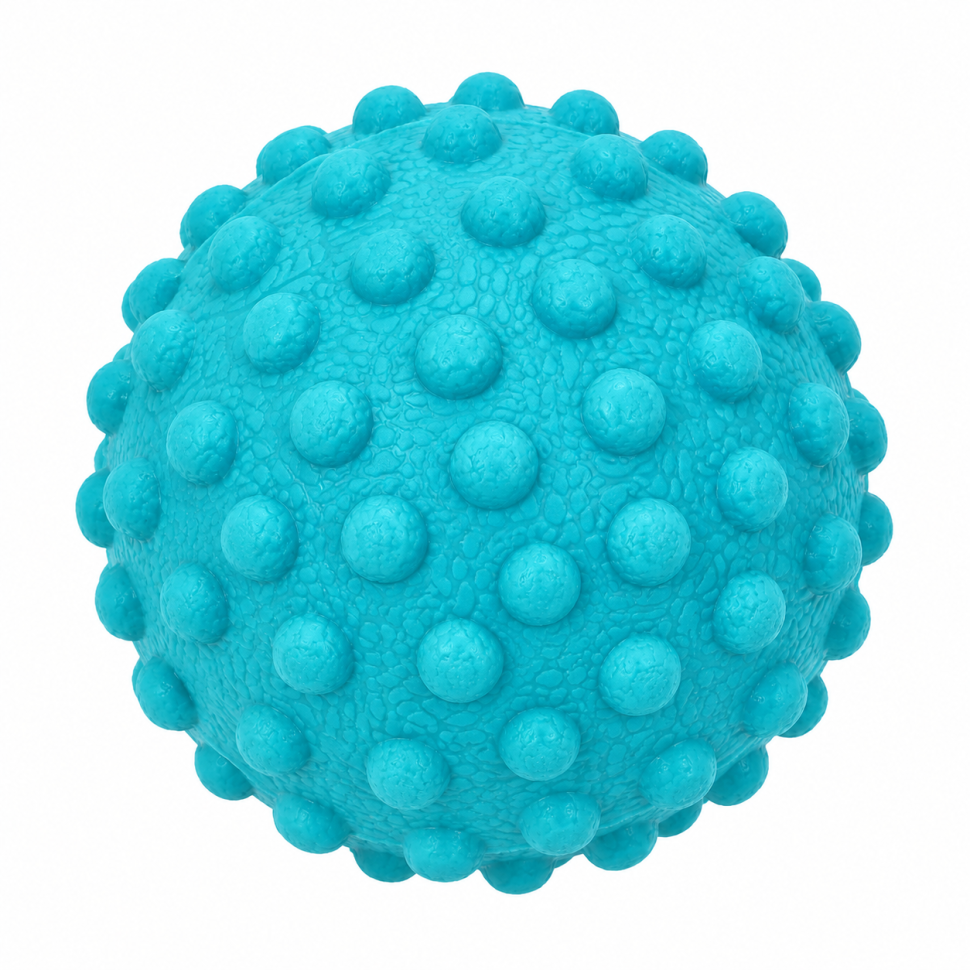 Мяч массажный для йоги и фитнеса MS 4191(Turquoise) текстурный, TPR, 5 см, 65 гр