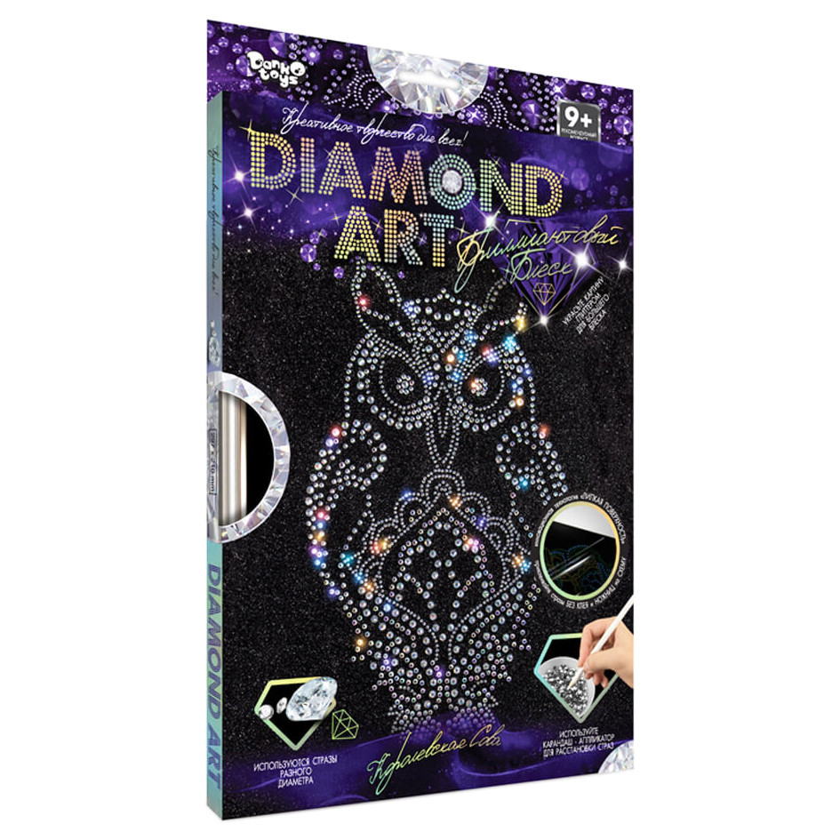 Комплект креативного творчества DAR-01 "DIAMOND ART" Королевская Сова