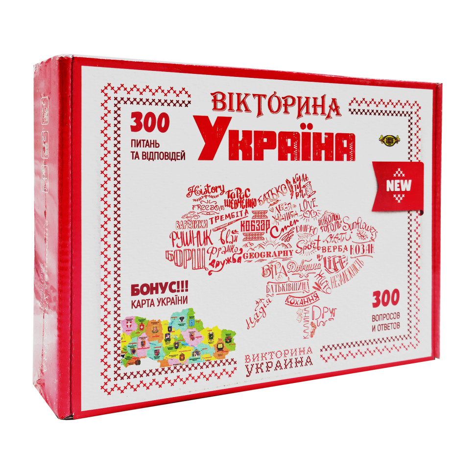Настольная игра "Викторина Украина" Мастер MKL1003