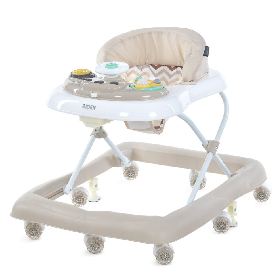 Ходунки детские RIDER ME 1185 Beige, световые и звуковые эффекты