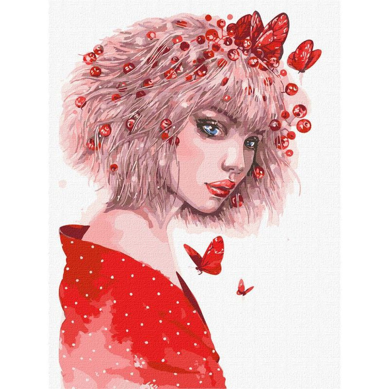 УЦЕНКА!!! Картина по номерам "Поцелуй бабочек" ©lesya_nedzelska_art Идейка KHO4955-UC, 30х40 см