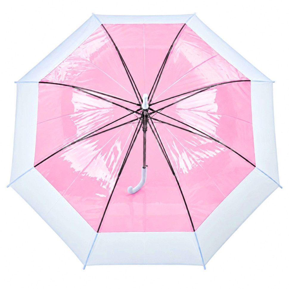 Зонт-трость для взрослых MK 5277(Pink) длина 87 см, трость 78 см, диаметр 103 см, спица 57,5 см