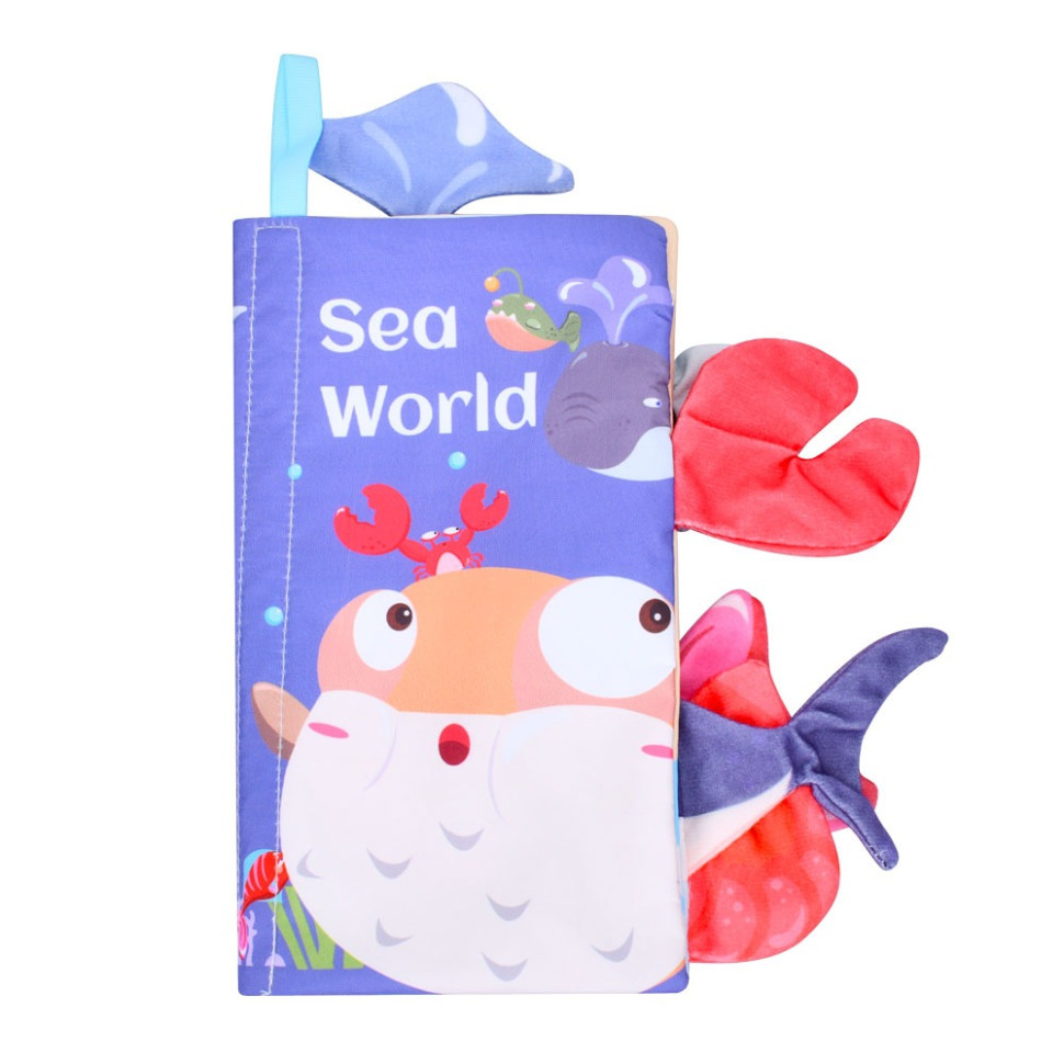 Развивающая книжка-шуршалка 668-230(Sea world) английские слова