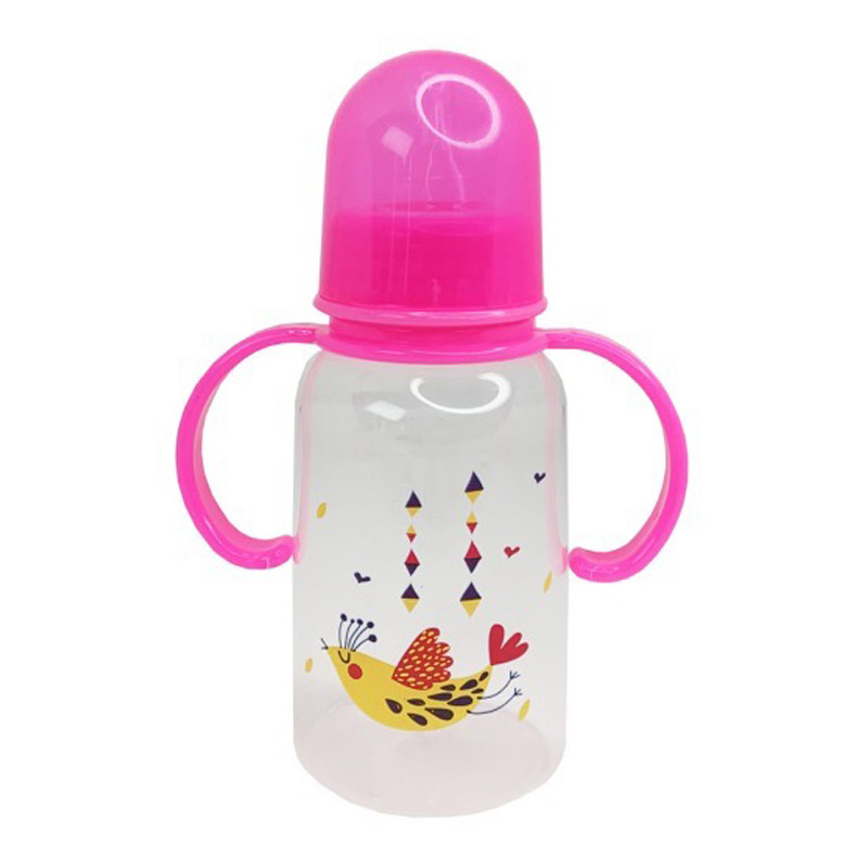 Бутылочка для кормления с ручками MGZ-0205(Pink) 150 мл