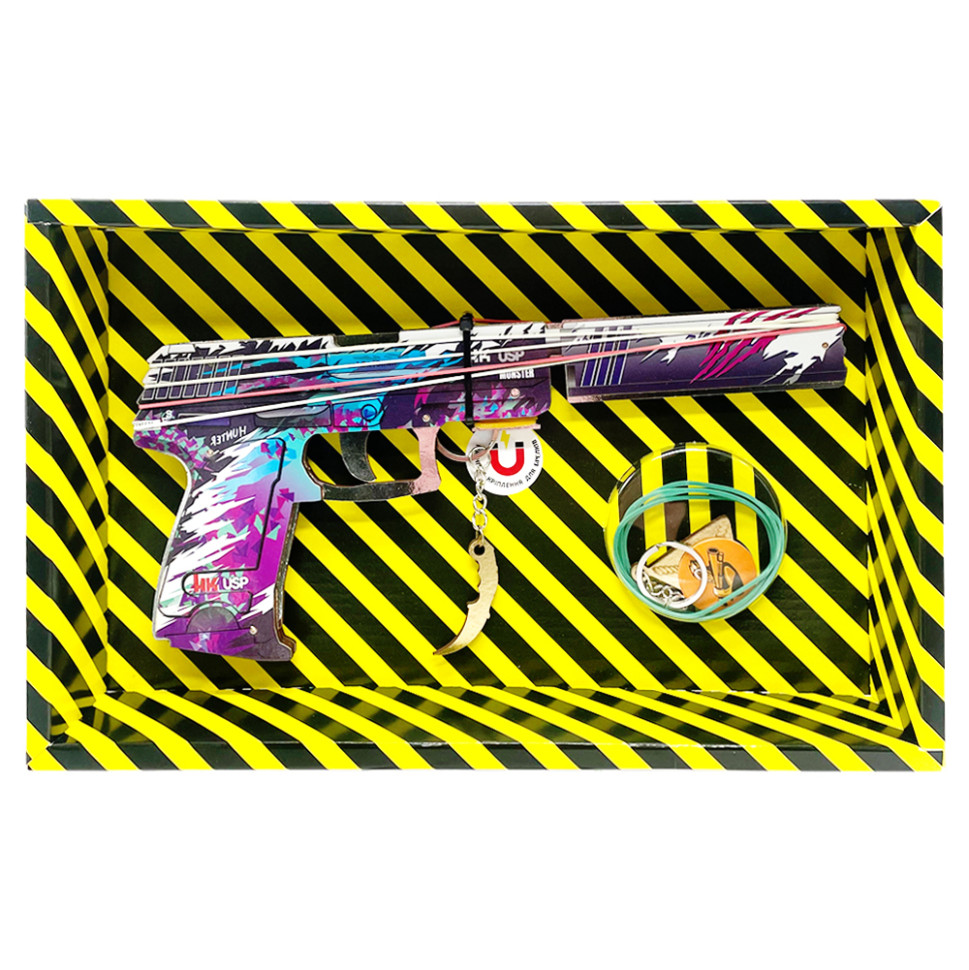 Собранная модель Резинкострел "USP Genesis" Box USP-G