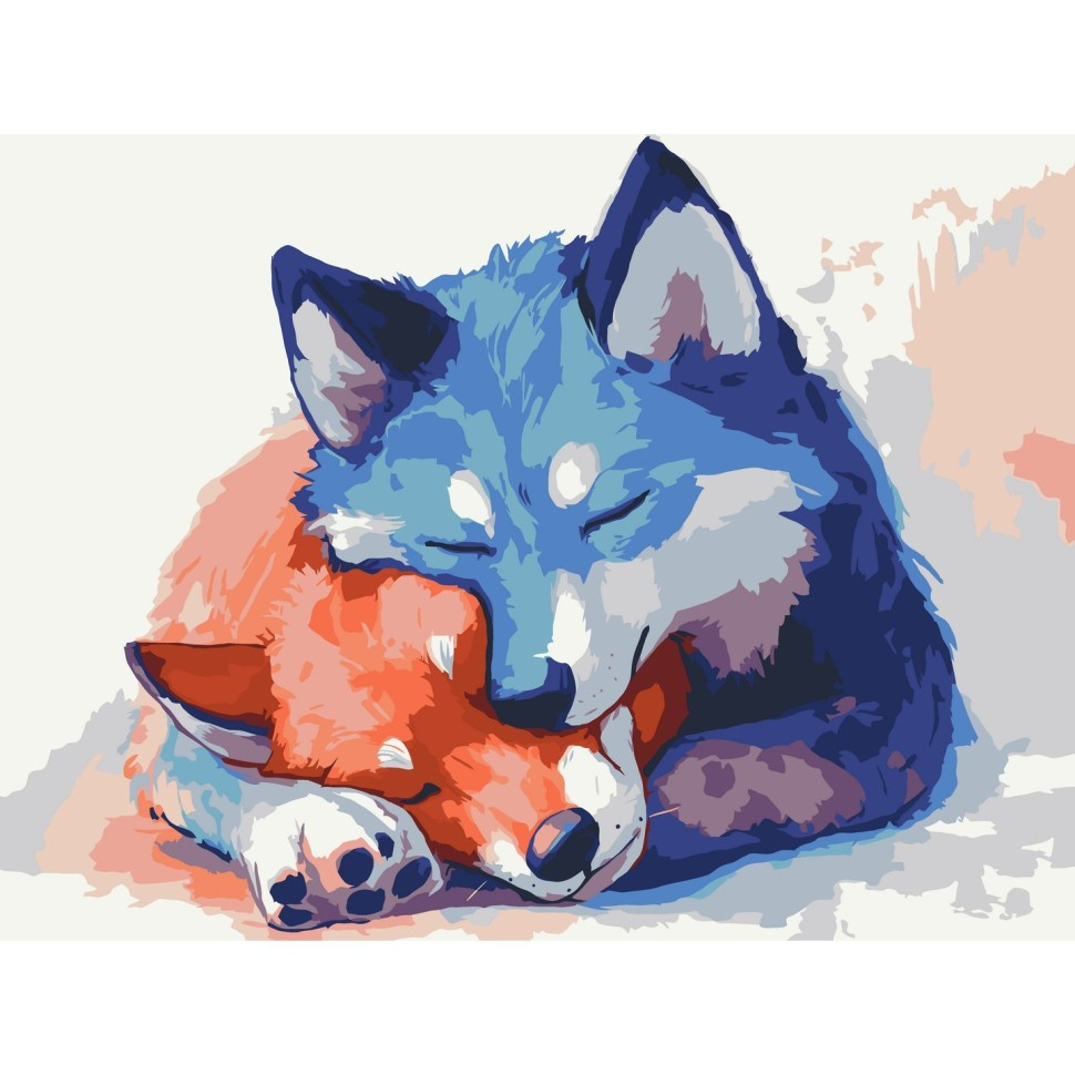 Картина по номерам "Дикая нежность" ©arttem_illustration 11710-AC 30х40 см