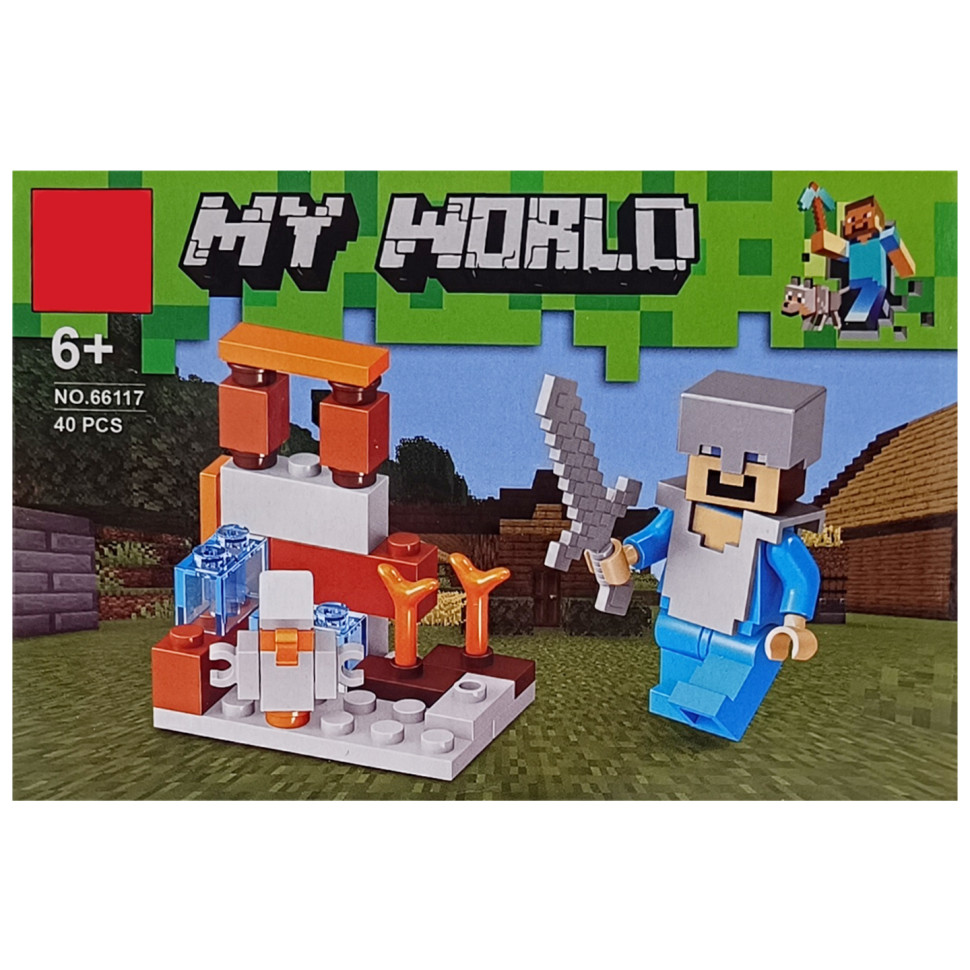 Конструктор детский "Minecraft" 66117-1, 39 деталей