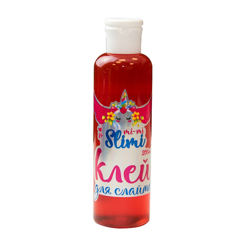 Клей для слайма "Mi-mi Slimi" 71729(Red) красный, 200 мл